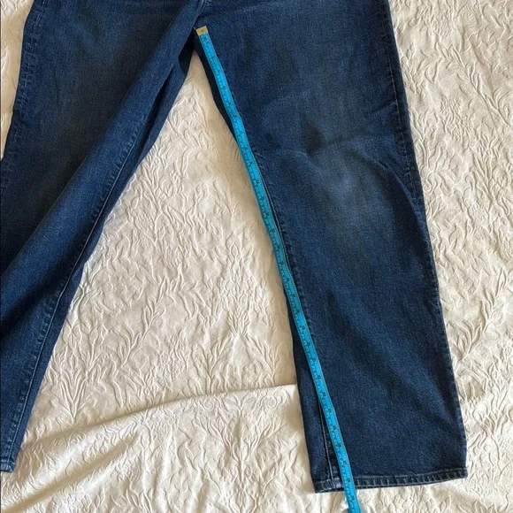 MOTHER Blue Straight Leg Jeans Classic Style - Picture 15 of 16